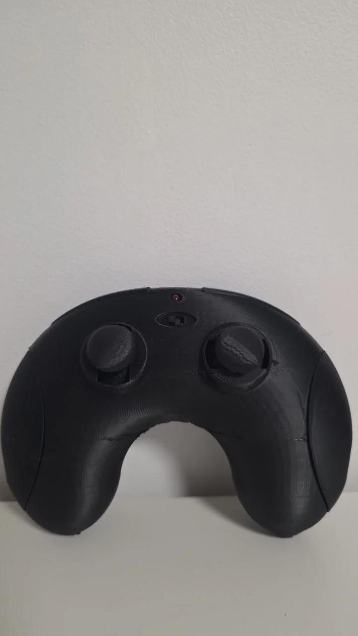 Custom 3D-printed remote with dual joysticks
